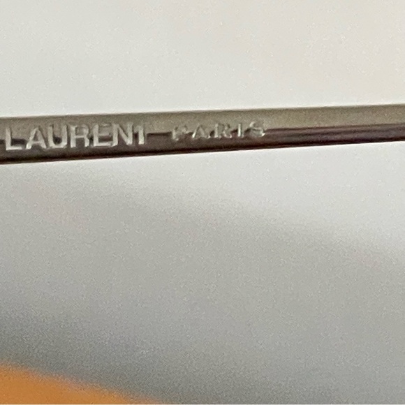 SAINT LAURENT silver brown aviator Sunglasses - Picture 4 of 6